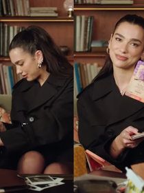 Dua Lipa tem uma bolsa nada básica: hoje aos 31 anos, diva pop carrega molho de pimenta, cartas de tarô, livros e até canudos para cantar; veja +30 itens inusitados