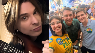 'Te declaro excomungada. E vá para o raio que a parta': ex-baterista do Angra se irrita ao ver Eduarda Campopiano, deputada 'antifeminista' do PL mais votada de SP, usando camiseta da banda de rock