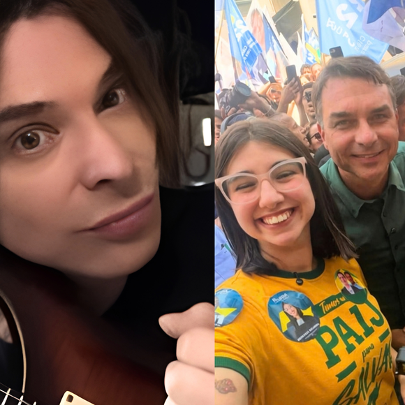 'Te declaro excomungada. E vá para o raio que a parta': ex-baterista do Angra se irrita ao ver Eduarda Campopiano, deputada 'antifeminista' do PL mais votada de SP, usando camiseta da banda de rock