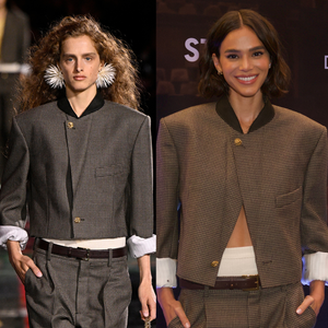 Elegante e sensual, Bruna Marquezine reinventa look da Chanel com barriga à mostra em pré-estreia de 'Velhos Bandidos'; veja fotos