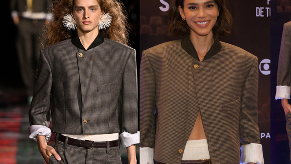 Elegante e sensual, Bruna Marquezine reinventa look da Chanel com barriga à mostra em pré-estreia de 'Velhos Bandidos'; veja fotos