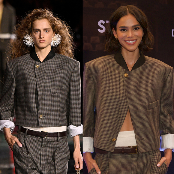 Elegante e sensual, Bruna Marquezine reinventa look da Chanel com barriga à mostra em pré-estreia de 'Velhos Bandidos'; veja fotos