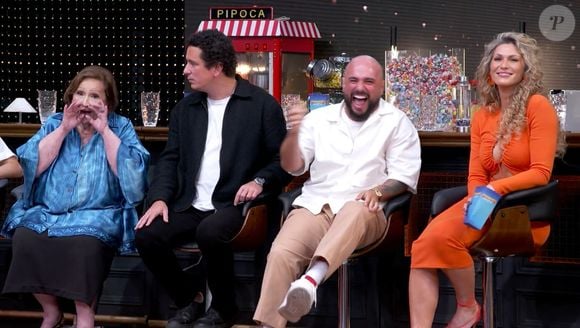 Ed Gama quis saber de Angélica se o filho não tinha medo do bico (nariz) de Luciano Huck