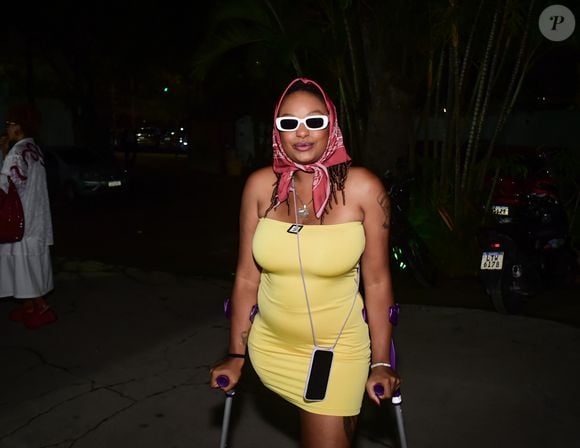 Haonê Thinar em festa de confraternização da novela 'Dona de Mim', da TV Globo