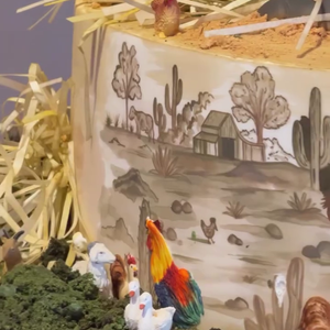 Bolo de José Leonardo foi pensado nos mínimos detalhes para traduzir o tema da festa