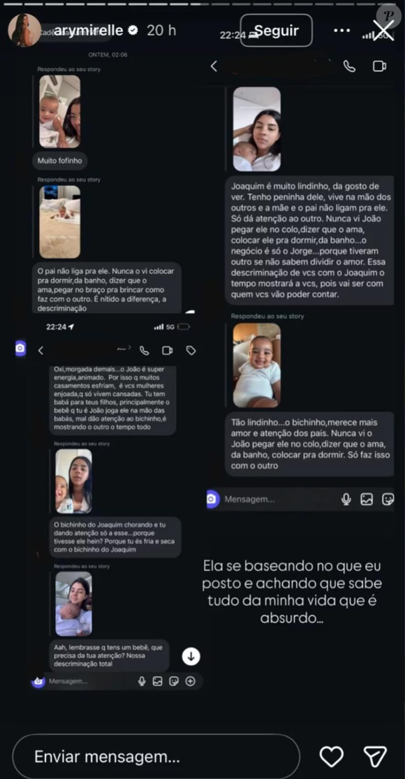 Ary Mirelle, mulher de João Gomes, expõe hates que a família recebe