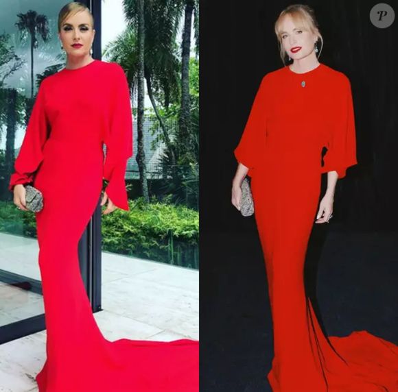 Em 2017, Angélica escolheu um longo vestido vermelho da grife Stella McCartney para prestigiar o casamento da modelo brasileira Michelle Alves e Guy Oseary, empresário de Madonna, no Cristo Redentor. 8 anos depois, a apresentadora reapareceu com a mesma roupa para ir à premiação The Earthshot Prize, promovida pelo príncipe William, no Museu do Amanhã, no Rio de Janeiro