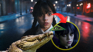 Wandinha ‘reptiliana’? 'Sem sobrancelhas', Jenna Ortega aposta em vestido de látex transparente em evento da 2ª temporada da série da Netflix. Fotos!