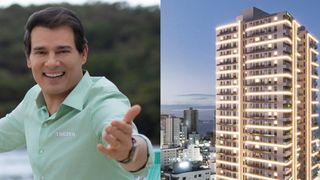 Porto Belo e de luxo! Novo imóvel de Celso Portiolli custa R$ 1,8 milhão em prédio com IA, robô, salão de beleza, piscina coberta e mais 35 áreas de lazer