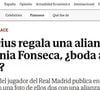 O jornal espanhol 'El Mundo' questionou se Vini Jr. e Virgínia estariam preparando um casamento