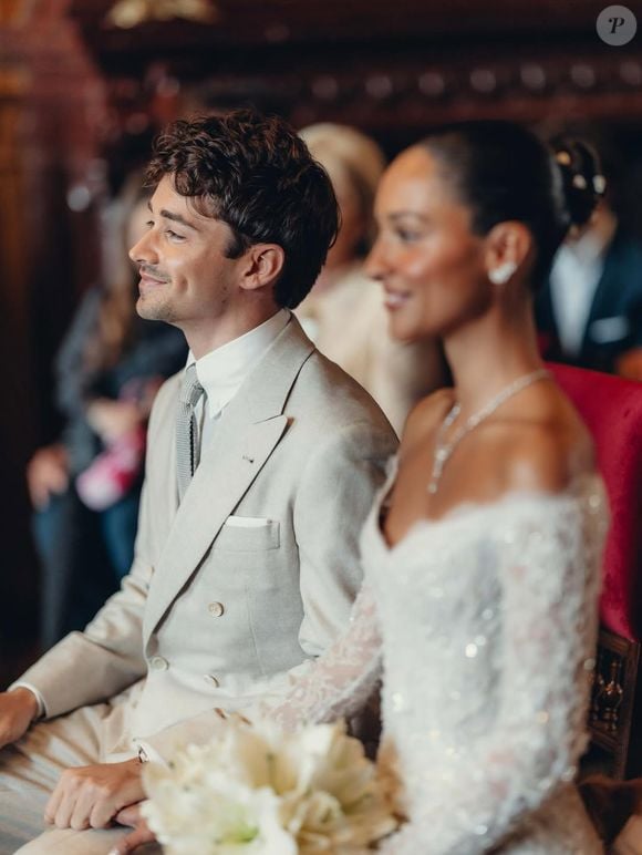 Charles Leclerc se casou com Alexandra Saint-Mleux no último sábado (28) em Mônaco, na França