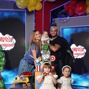 Virginia e Zé Felipe: ex-casal famoso tem três filhos: Maria Flor, Maria Alice e José Leonardo.