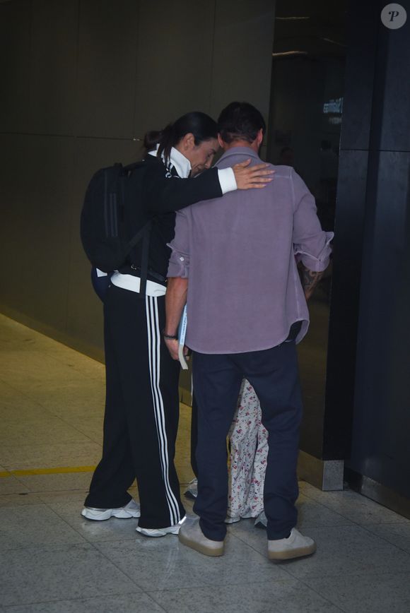 Ivete Sangalo e Daniel Cady demonstraram novamente a excelente relação que mantêm em flagra no aeroporto