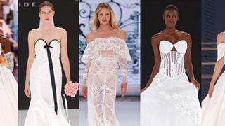 Vestido de noiva: 30 fotos com as cinco melhores tendências das passarelas na moda casamento 2025/2026
