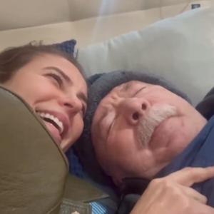 Pai de Paolla Oliveira arrancou risadas da filha ao fazer piada com Renato Goes: ‘Quando você aparece com aquele narigudão comprido’