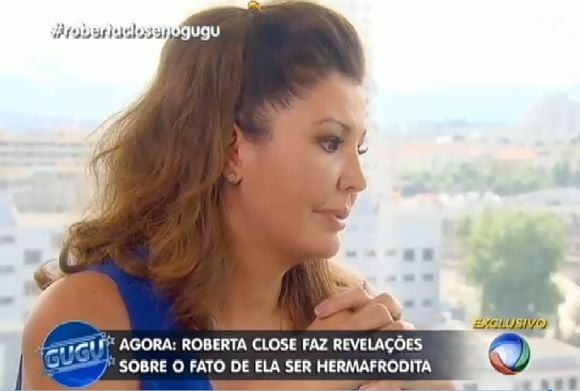 Roberta Close comentou: 'Falou-se sobre par romântico e me perguntaram se eu gostaria de ter algum. E eu respondi: 'claro que gostaria de ter um galã', pontuou a atriz.