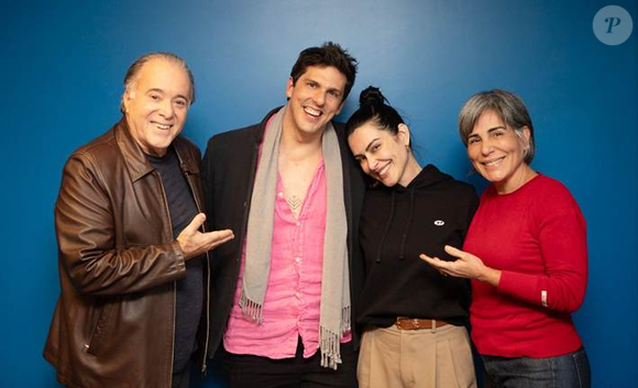 Tony Ramos, Rafael Infante, Cleo e Gloria Pires nos bastidores de 'Seu eu fosse você 3'