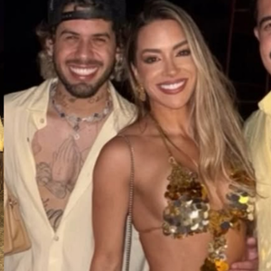 Zé Felipe é fotografado com ex de humorista famoso no Réveillon e mão na cintura chama atenção da web: 'Ele gosta é das loiras'