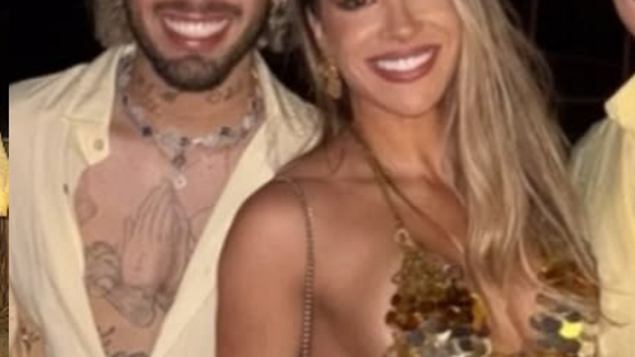 Zé Felipe é fotografado com ex de humorista famoso no Réveillon e mão na cintura chama atenção da web: 'Ele gosta é das loiras'