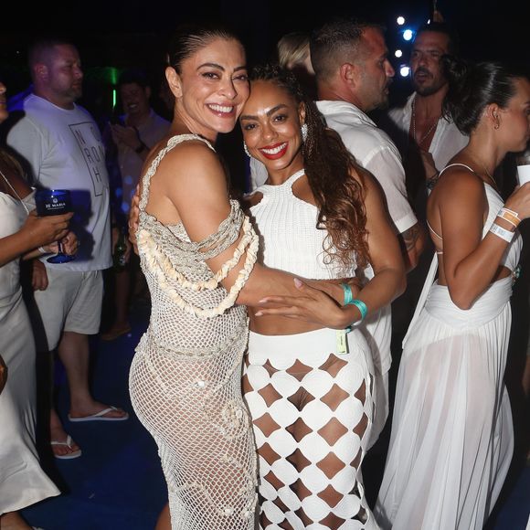 Branco foi a escolha de Juliana Paes e Dandara Mariana para o Réveillon