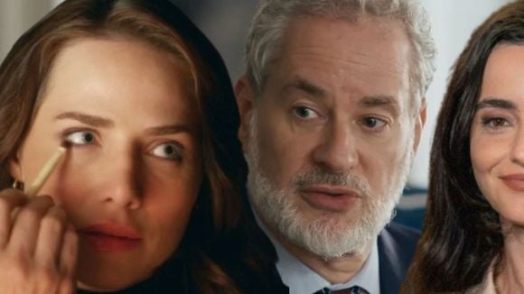 Mensagem do inferno para Ademir: resumo da novela 'Quem Ama Cuida' (27 de julho a 1º de agosto) traz advogado encurralado por assédio, confronto explosivo entre Adriana e Pilar e sequestro de Elisa