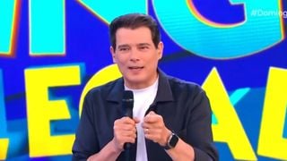 Filha famosa de Celso Portiolli decepciona pai ao vivo no 'Domingo Legal', do SBT, com pergunta sobre Brasília: 'Jogamos dinheiro fora'