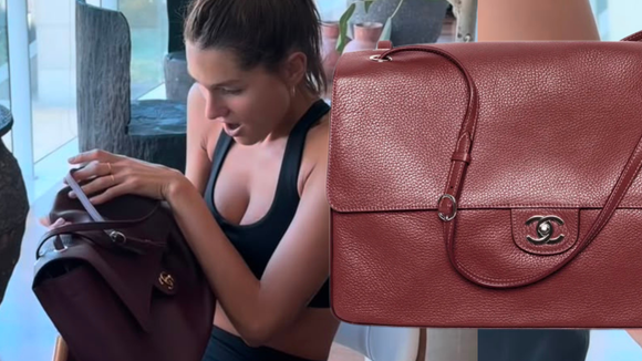 Aos 28 anos, Sasha Meneghel ganha de aniversário bolsa Chanel da coleção Primavera-Verão 2026 de couro no tom borgonha avaliada em R$ 80 mil; achei na Shein modelo semelhante ao presente da filha da Xuxa por menos de R$ 130