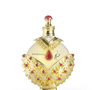 O perfume exibido na cena é o Hareem Al Sultan Gold, da marca Khadlaj Perfumes. Segundo as informações apresentadas na própria novela e em pesquisas mencionadas pela personagem, a versão de 35 ml custa cerca de R$ 377,95