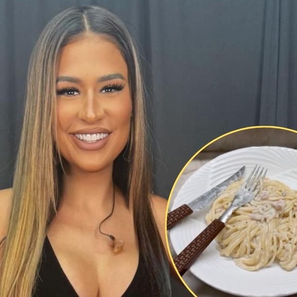 5 caixas de creme de leite, requeijão e bacon: o macarrão delicioso que Simone Mendes faz quando quer sair da dieta