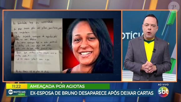 Ex do goleiro Bruno Souza, Dayanne deixou carta onde relatava ameaças de agiotas