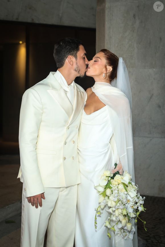 Casamento Giovanna Lancellotti e Gabriel David: famosos se casaram aos pés do Cristo Redentor.