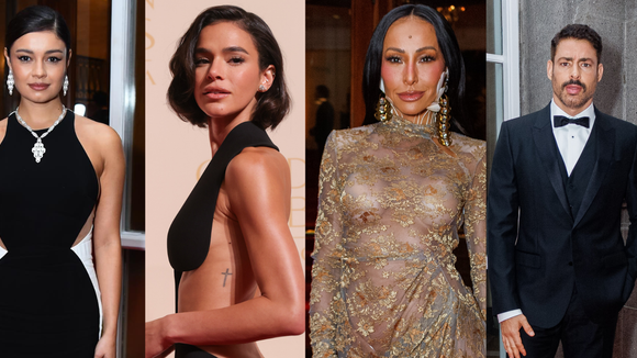 Alfaiataria, transparência e recortes ousados: +50 looks de Bruna Marquezine, Sabrina Sato, Sophie Charlotte e outros famosos no 1º Golden Globes Brasil