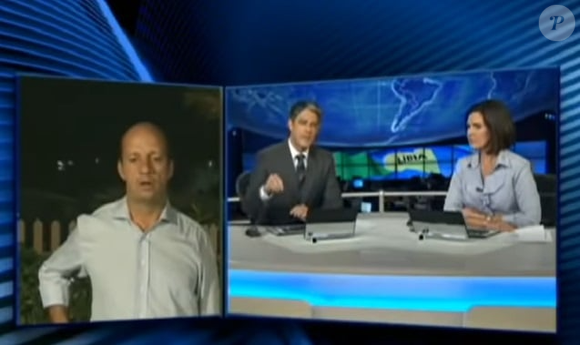 Bonner se confunde ao falar com Marcos Uchôa e leva correção de Fátima Bernardes ao vivo