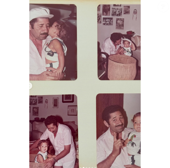 Morte de Manoel Carlos: um mês depois, Julia Almeida faz linda homenagem ao pai, e mostra foto de seu avô materno com ela no coo