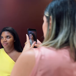 Raquel Brito foi em uma clínica especializada na Bahia e a responsável pela transformação foi a autoridade em Harmonização Facial Camila Conceição Silva