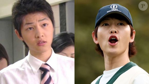 Antes e depois dos atores de doramas: Song Joong-ki em 'Get Karl! Oh Soo-jung', e hoje aos 39 anos