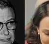 Jean-Paul Sartre, filósofo: 'A vida começa do outro lado do desespero' - montagem ilustrativa com fotos do filósofo e de Larissa Manoela como Estela da novela 'Êta Mundo Melhor!'
