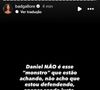 Lorena Maria desabafa: 'Daniel NÃO é esse 'monstro' que estão achando, não acho que estou defendendo, apenas sendo justa. Só quero virar essa página e tenho certeza que o Rás tem um ótimo pai. E não, ele nunca me agrediu!'