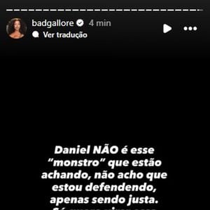 Lorena Maria desabafa: 'Daniel NÃO é esse 'monstro' que estão achando, não acho que estou defendendo, apenas sendo justa. Só quero virar essa página e tenho certeza que o Rás tem um ótimo pai. E não, ele nunca me agrediu!'