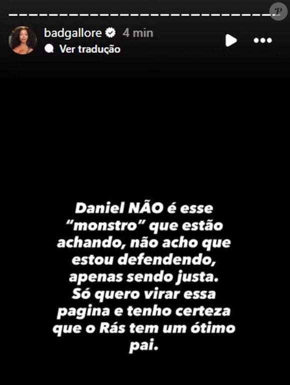 Lorena Maria desabafa: 'Daniel NÃO é esse 'monstro' que estão achando, não acho que estou defendendo, apenas sendo justa. Só quero virar essa página e tenho certeza que o Rás tem um ótimo pai. E não, ele nunca me agrediu!'