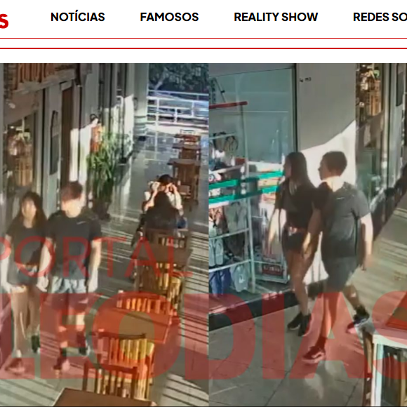 Duda Guerra e Benício Huck caminharam de mãos dadas, entregando que não se tratava de um encontro de amigos. As imagens foram divulgadas pelo Portal Leo Dias