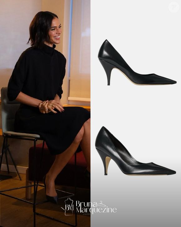 O perfil @bmarquezinecloset, conhecido por acompanhar os looks da atriz, revelou os detalhes das peças escolhidas para o visual sofisticado