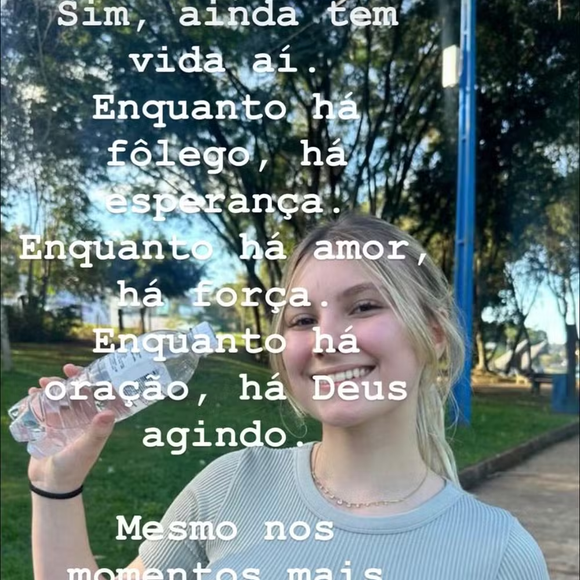 O pai de Isabel Veloso, Joelson, também falou sobre o estado de saúde da filha. Ele declara que a moça ‘está instável’, mas demonstra esperança