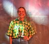 Cynthya Sangalo, irmã de Ivete, também esteve no evento e apareceu usando a mesma blusa de Tiago Maia, detalhe que não passou despercebido