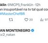 Treta no 'MasterChef': Franklin criticou Natan no X e chamou o confeiteiro de insuportável
