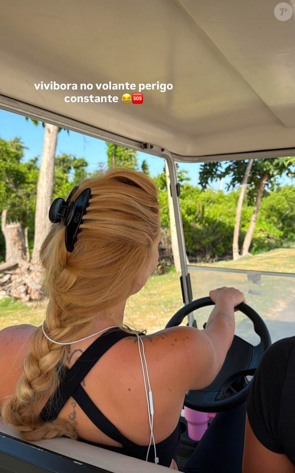 'Você tem que ter noção do espaço': Virgínia Fonseca brincou com Vini Jr. após o jogador protagonizar uma pequena trapalhada durante as férias na Jamaica