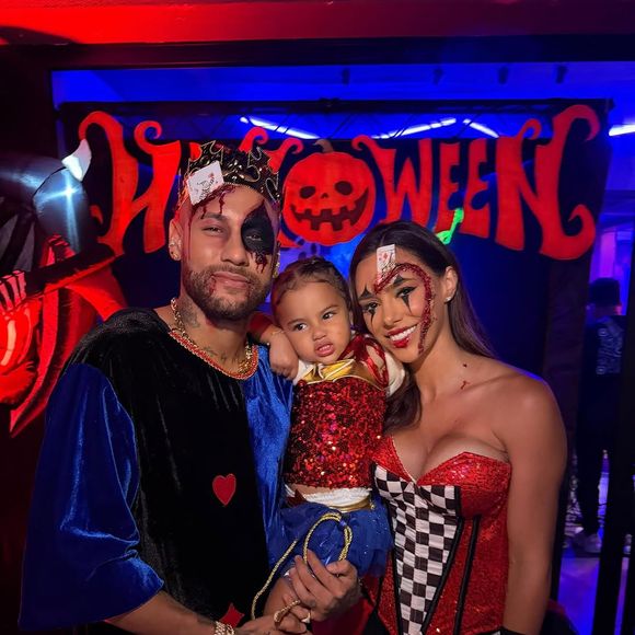 Filha mais velha de Neymar e Bruna Biancardi, Mavie também participou do Halloween