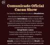 Cacau Show usou as redes sociais nesta segunda (2) para se manifestar sobre os rumores que causaram polêmicas nas últimas semanas