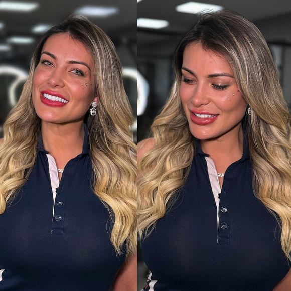 De olhos azuis, Andressa Urach adota mega hair invisível e especialista explica técnica: 'Evita o peso excessivo e não agride o cabelo natural'