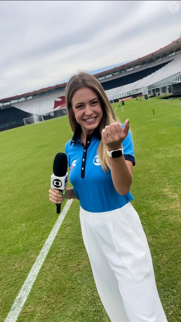 Duda Dalponte passou três meses em um emprego temporário no esporte da Globo São Paulo, onde participou de transmissões ao vivo, reportagens e boletins